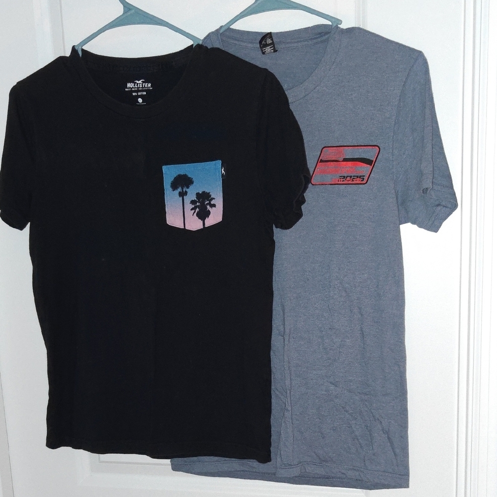 Hollister Black Cotton T-Shirt